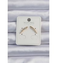 Xuping Gold Renk Zirkon Taşlı Küpe (Altın)