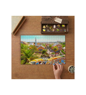 Park Guell Barcelona Tasarımı 240 parça Ahşap Puzzle Ahşap Kutuda MP01265