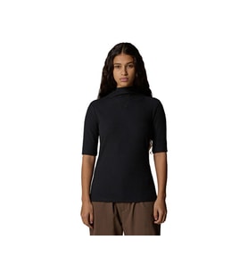 The North Face W S/S Mock Neck Slim Tee Kadın Outdoor Tişörtü NF0A89C3JK31 Siyah