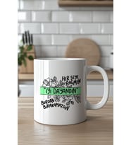 Motivasyon Mesajlı 330ml Baskılı Beyaz Seramik Kupa Bardak
