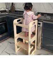 montessori öğrenme kulesi + aktivite masalı öğrenme kulesi
