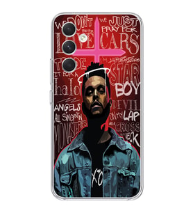 Samsung Galaxy A34 Uyumlu The Weeknd Tasarımlı Şeffaf Telefon Kılıfı