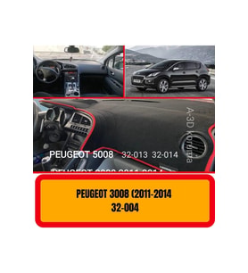 Peugeot 3008 2011-2014 Ön Gögüs Panel Torpido Koruma Koruyucu Kilifi Halisi Örtüsü