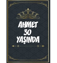 Klasik Temalı 30 Yaş Doğum Günü Afişi - 50x70 cm