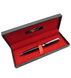 Signator® T568 Siyah Krom Tükenmez Kalem  İsme Özel Kalem  Hediyelik Kalem (Karışık)