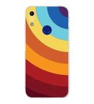 Huawei Honor 8a  Kamera korumalı Kapak Renk Cümbüşü Tasarımlı  Şeffaf Kılıf