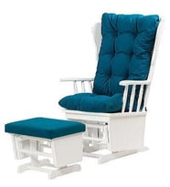 Sandalye Zus301 Model 90477 Mama Puflu Sallanan Ahşap Lake Beyaz Ayak El Yapım