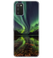 Kılıfland Samsung Galaxy A02S Kılıf Desenli Silikon Resimli Kapak Kuzey Işıkları Kılıf 1327