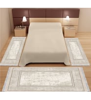 Alfa 3 Lü Yatak Odası Yolluk Takımı (2 Adet 80 X 150 ) (1 Adet 80x300) -3lüset Krem KREM3-SET