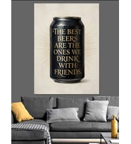 The Best Beers Siyah Kutu Dekoratif Kanvas - Mdf Ahşap Tablo