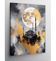 Kanvas Tablo Cami Ve Dolunay