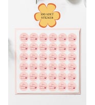 100 Adet Teşekkür Ederiz Stickers Paketleme Kargo Çıkartma PYT0KSTK149