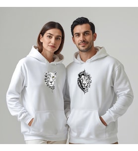 Sevgililer Günü Özel Kombin, 2 Ürün Kapüşonlu Hoodie Sweatshirt