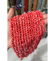 Mercan Taşı -Parlak Pembe Kemik Kesim 8x3mm Dizi