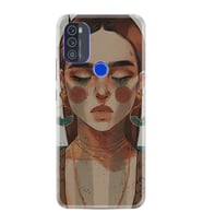 Reeder P13 Blue Max 128GB Kılıf Resimli Desenli Baskılı Silikon Kılıf Woman Maniplatiun 1362
