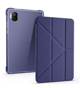 Honor Pad X7 8.7 Uyumlu Kılıf Zore Tri Folding Kalem Bölmeli Standlı Kılıf (Lacivert)
