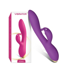 PRIME TOYS Bonnie Klitoris ve G Spot Uyarıcı Rabbit Vibratör - Mor
