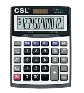 CSL CS-2592 12 Hane Masa Tipi Hesap Makinesi