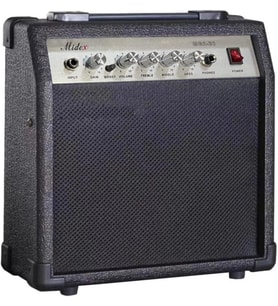 Midex MGA-30BK Elektro Gitar Amfisi 30 WATT Gain Özelliği Kulaklık Çıkışı
