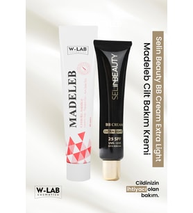 W-Lab Cosmetics Madeleb Krem 40 ML + Selin Beauty BB Cream Extra Light