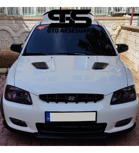 Hyundai Yumurta Kasa Uyumlu Piano Black Kaput Üstü Havalandırma Izgarası