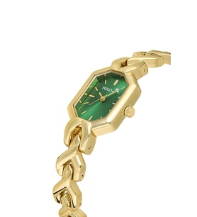 Polo Air Vintage Kadın Kol Saati Gold Yeşil Renk PL-1564B4x (Yeşil-Altın)
