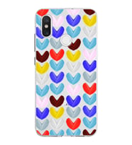 PrintiFy Xiaomi Mi 8 ile Uyumlu 1mm Slim Fit Water Color 1 Baskılı Şeffaf  Kılıf