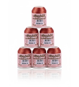 5 Adet Altınbaşak Oya ve Dantel İpi 20 gr - Royaleks - No: 024