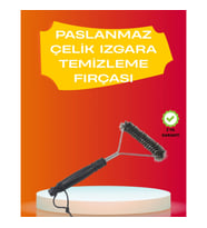 Mey İthalat® Mangal Izgara Temizleme Fırçası Pas Tutmaz Çelik Telli