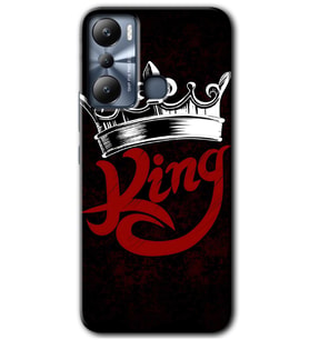 İnfinix Hot 20i Kılıf HD Desen Baskılı Kılıf - King