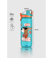 Renga Trego Desenli 630 ml Tritan Çocuk Matara 912171 Mor (Turkuaz)