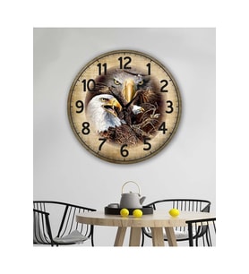 bilge Tasarım retro Duvar Saati 40 x 40 CM (Karışık)