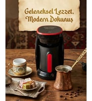 Türk Kahvesi Makinesi Otomatik Kapanma ve Taşma Emniyetli 4 Fincan Kapasiteli