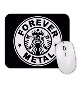 Metal Forever Black Mouse Pad
