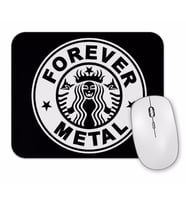 Metal Forever Black Mouse Pad