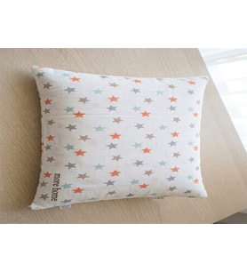 More Home Müslin Bebek Yastık Kılıfı 2 Adet 35X45 Yıldız Desenli