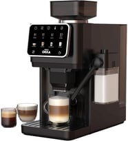 OKKA Barista Pro tam otomatik kahve makinesi, otomatik espresso makinesi, 2 x 15 bar çift kazan sistemi, Retina ekran, 7 kademeli değirmen ve kendi kendine test teknolojisi