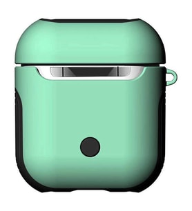 Apple Airpods Kılıf Zore Shockproof Silikon Kılıf Kırmızı-Mavi