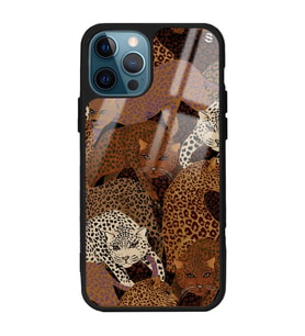 iPhone 13 Pro Leoparlar Tasarımlı Glossy Telefon Kılıfı