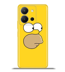 Vivo Y36 Kapak HD Renkli Dizayn Silikon Kılıf - Simpson