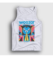 Presmono Unisex Beyaz Poster Müzik Weezer Atlet 513353tt