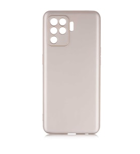 Oppo Reno 5 Lite Uyumlu Kılıf Zore Premier Silikon Kapak (Gold)