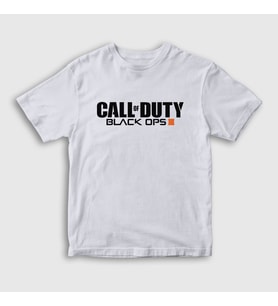 Presmono Unisex Çocuk Beyaz Black Ops Call Of Duty T-Shirt 26608tt (Beyaz)