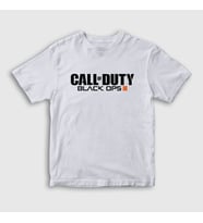 Presmono Unisex Çocuk Beyaz Black Ops Call Of Duty T-Shirt 26608tt (Beyaz)