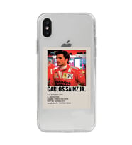 Iphone Xsmax Uyumlu Carlos Sainz Desenli Şeffaf Telefon Kılıfı