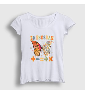 Presmono Kadın Beyaz Mathematics Müzik Ed Sheeran T-Shirt 486203tt