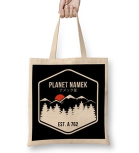Dragon Ball Z Planet Namek Mountain Range Bez Çanta Uzun Saplı