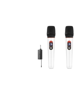 Profesyonel Kablosuz Uhf 2 Mikrofonlu Set 6.35 Mm - Beyaz HDX2791B