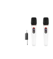 Profesyonel Kablosuz Uhf 2 Mikrofonlu Set 6.35 Mm - Beyaz HDX2791B