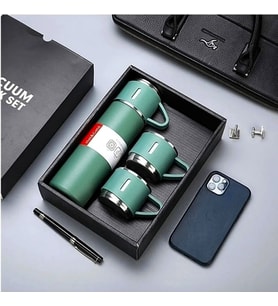 Yeşil Termos Bardak 3 'lü Set 